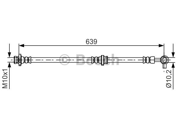 Brake Hose Bosch 1 987 481 696