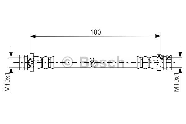 Brake Hose Bosch 1 987 481 681