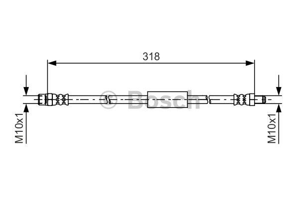 Brake Hose Bosch 1 987 481 618