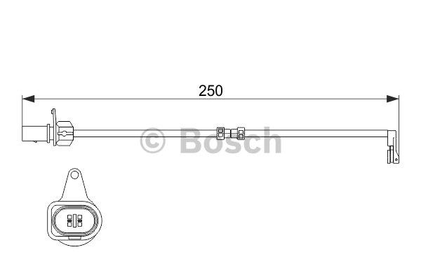 Brake pad wear sensor Bosch 1 987 474 510