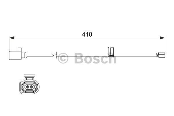 Warning contact, brake pad wear Bosch 1 987 474 516