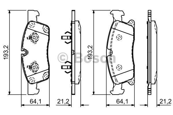 Bosch Brake pad set – price 278 PLN