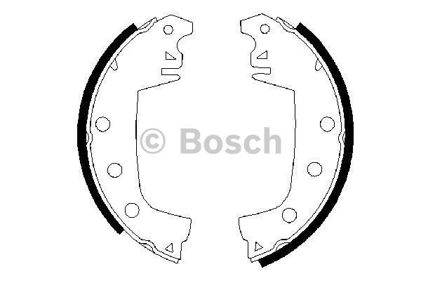 Bosch 0 986 487 381 Brake Pad Set, disc brake 0986487381