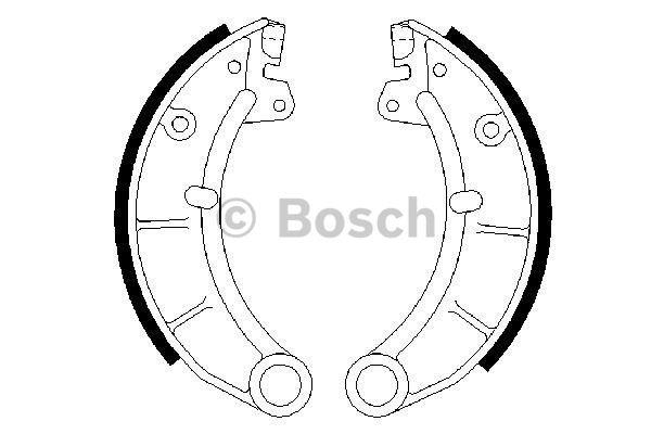 Bosch 0 986 487 502 Brake Pad Set, disc brake 0986487502