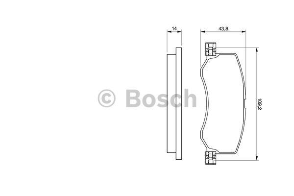 Bosch 0 986 424 301 Brake Pad Set, disc brake 0986424301