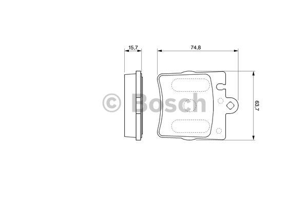 Bosch 0 986 424 520 Brake Pad Set, disc brake 0986424520