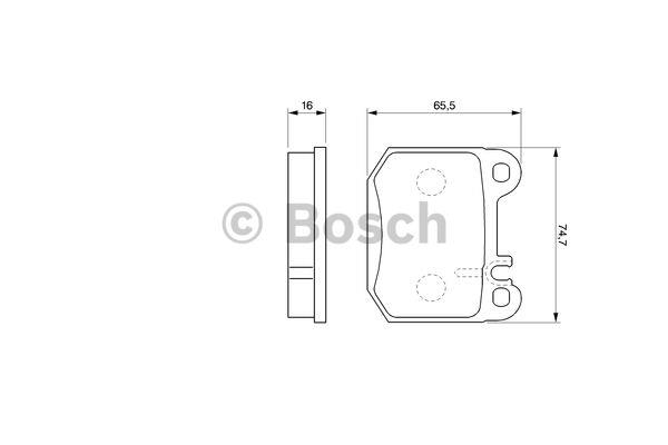 Bosch 0 986 424 805 Brake Pad Set, disc brake 0986424805