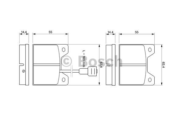 Bosch 0 986 465 791 Brake Pad Set, disc brake 0986465791