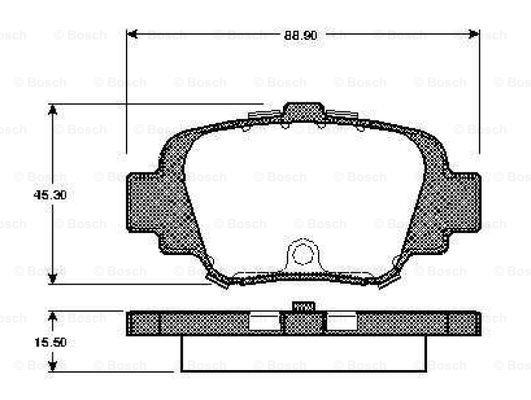 Bosch 0 986 TB2 713 Brake Pad Set, disc brake 0986TB2713