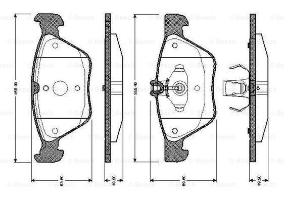 Bosch 0 986 TB2 749 Brake Pad Set, disc brake 0986TB2749