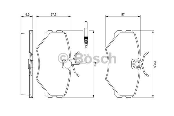 Bosch 0 986 424 207 Brake Pad Set, disc brake 0986424207