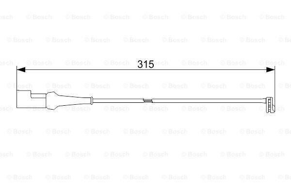 Brake pad wear sensor Bosch 1 987 473 572
