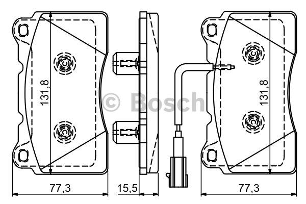 Bosch Brake pad set – price 262 PLN