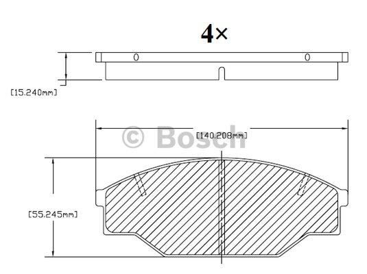 Bosch F 03B 150 006 Brake Pad Set, disc brake F03B150006