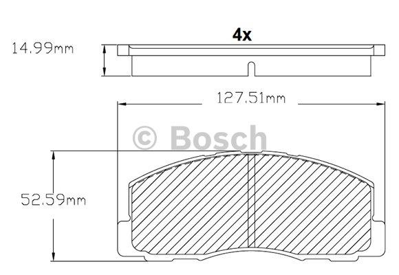 Bosch F 03B 150 215 Brake Pad Set, disc brake F03B150215