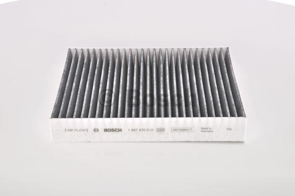Cabin filter with activated carbon Bosch 1 987 435 512