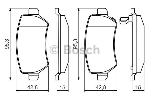 Bosch Brake pad set – price [object Object] PLN