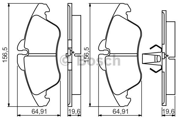 Bosch Brake pad set – price [object Object] PLN