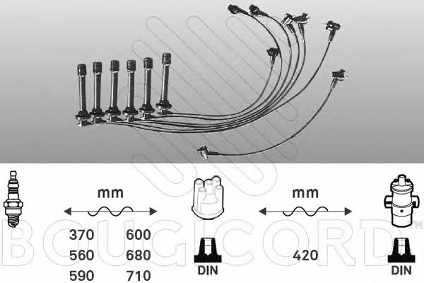 Bougicord 7192 Ignition cable kit 7192