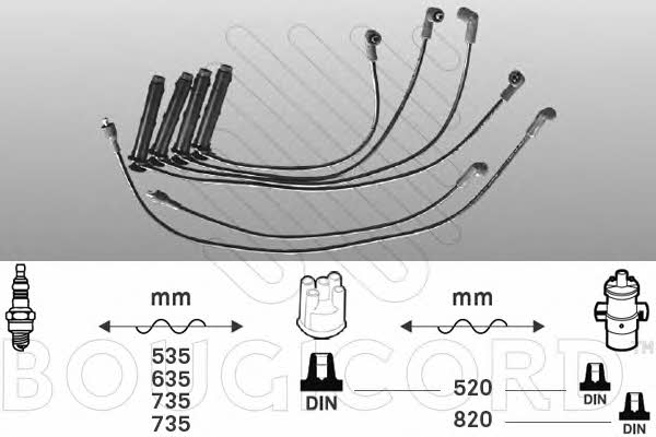 Bougicord 7214 Ignition cable kit 7214