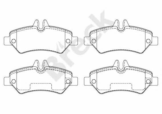 Breck 29190 00 703 10 Brake Pad Set, disc brake 291900070310