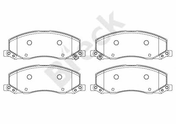 Breck 24418 00 701 10 Brake Pad Set, disc brake 244180070110