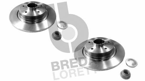 Breda lorett DFM 0006 Rear brake disc, non-ventilated DFM0006