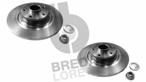 Breda lorett DFM 0007 Rear brake disc, non-ventilated DFM0007