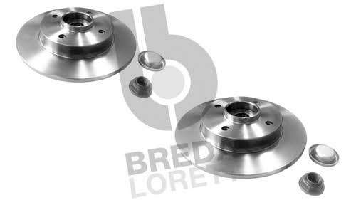 Breda lorett DFM 0008 Rear brake disc, non-ventilated DFM0008