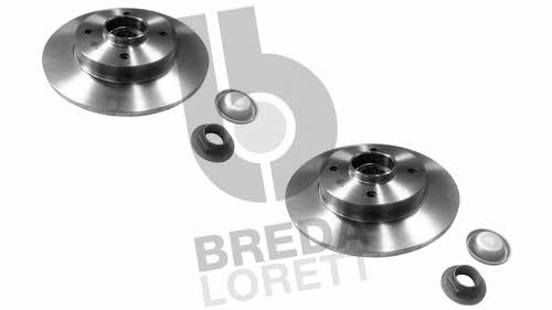 Breda lorett DFM 0009 Rear brake disc, non-ventilated DFM0009