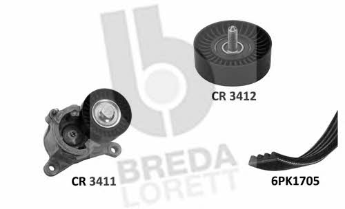 Breda lorett KCA 0018 Drive belt kit KCA0018