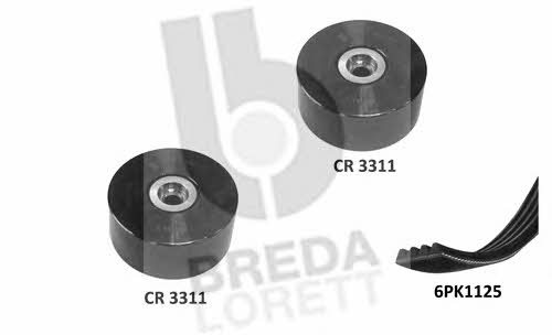 Breda lorett KCA 0037 Drive belt kit KCA0037