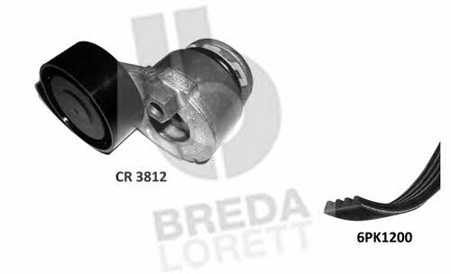 Breda lorett KCA 0042 Drive belt kit KCA0042