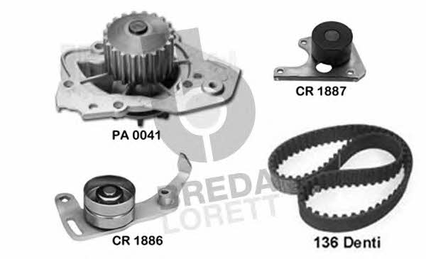 Breda lorett KPA 0123B TIMING BELT KIT WITH WATER PUMP KPA0123B