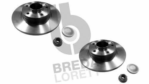 Breda lorett DFM 0001 Rear brake disc, non-ventilated DFM0001