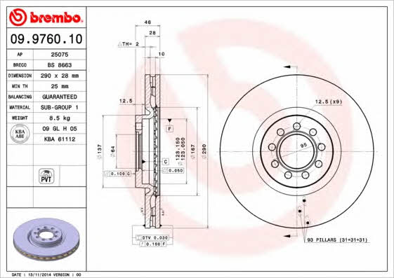 Buy Brembo 09976010 – good price at EXIST.AE!