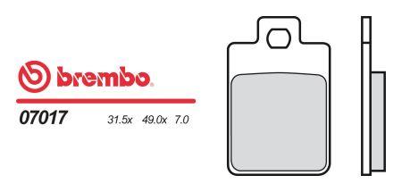 Brembo 07017 Disc brake pad set 07017