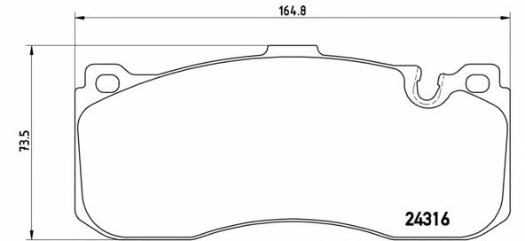 Brake Pad Set, disc brake Brembo 07.B314.02