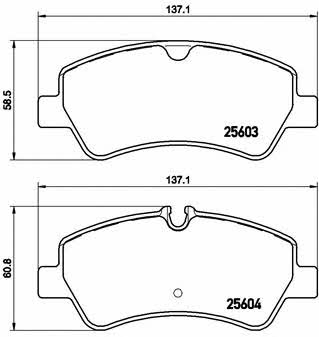 Brake pad set Brembo P 24 160