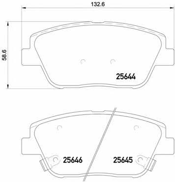 Brake pad set Brembo P 30 066