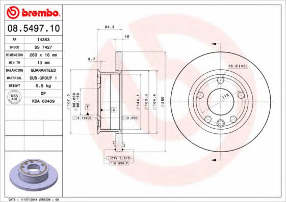 Buy Brembo 08549710 – good price at EXIST.AE!
