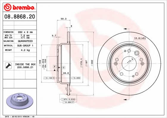 Buy Brembo 08.8868.20 at a low price in United Arab Emirates!