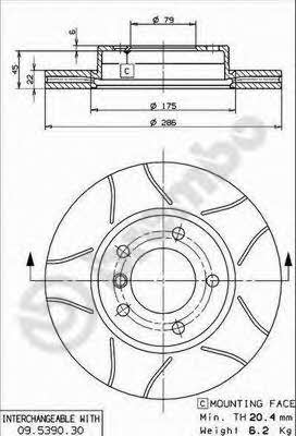 Buy Brembo 09539077 – good price at EXIST.AE!
