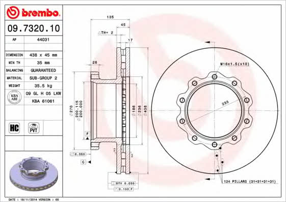 Buy Brembo 09.7320.10 at a low price in United Arab Emirates!