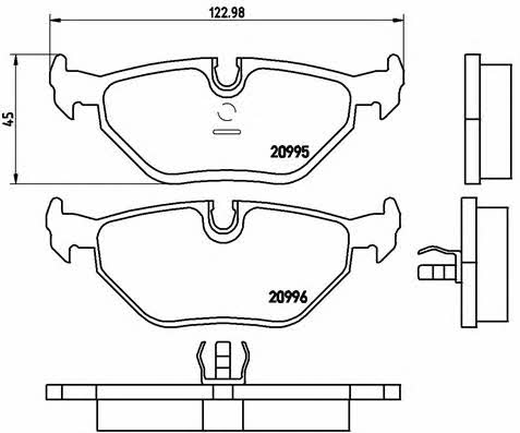 Brake pad set Brembo P 06 011