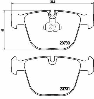 Brake pad set Brembo P 06 026