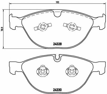 Brake pad set Brembo P 06 066