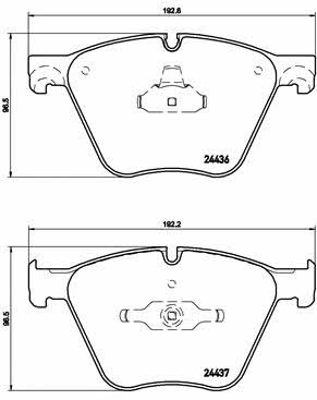 Brake pad set Brembo P 06 073