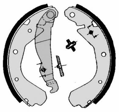 Brake shoe set Brembo S 59 508