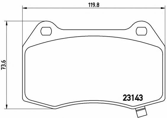 Brembo Brake Pad Set, disc brake – price 327 PLN